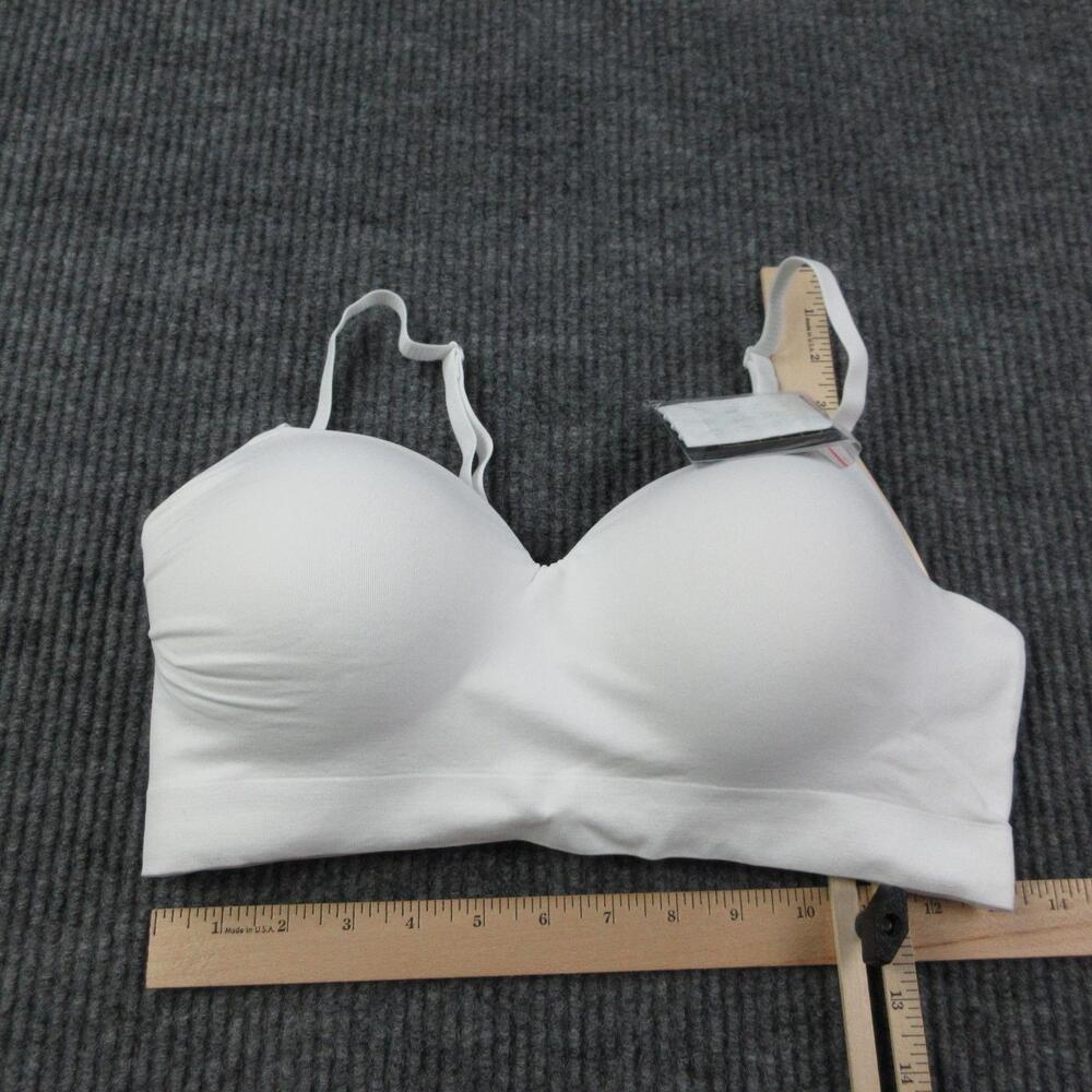 Truekind Bra Womens L White Longline Wireless Shaping Seamless Extender NWT